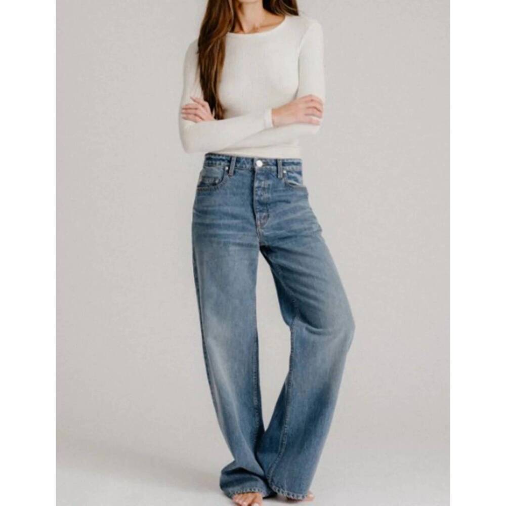 NEW SABLYN sammy relaxed straight leg jeans in twilight